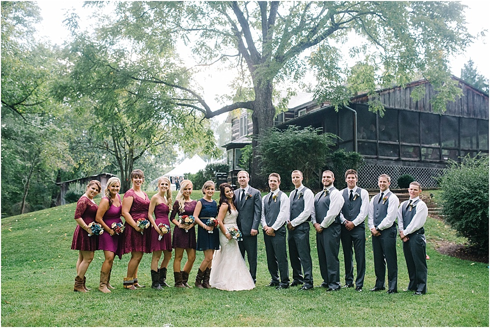 wedding party photography benedict haid farm