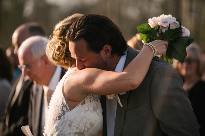 ceremony at knotty pine lodge