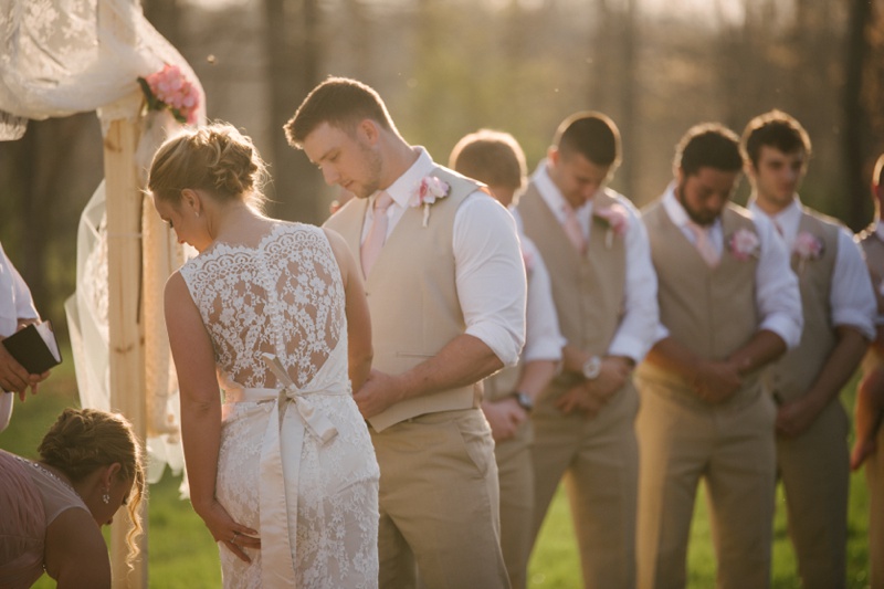 ceremony photo at knotty pine lodge