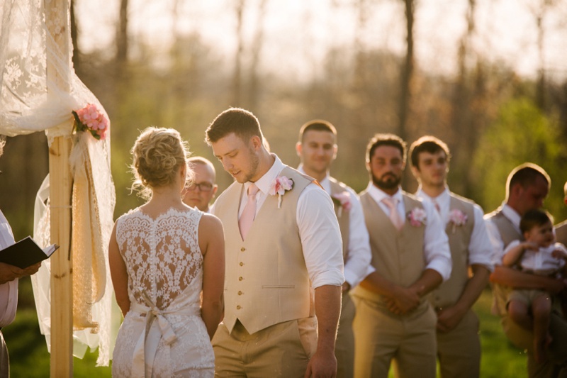 knotty pine lodge wedding photo