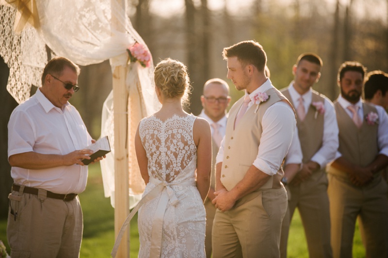 wedding photo at knotty pine lodge