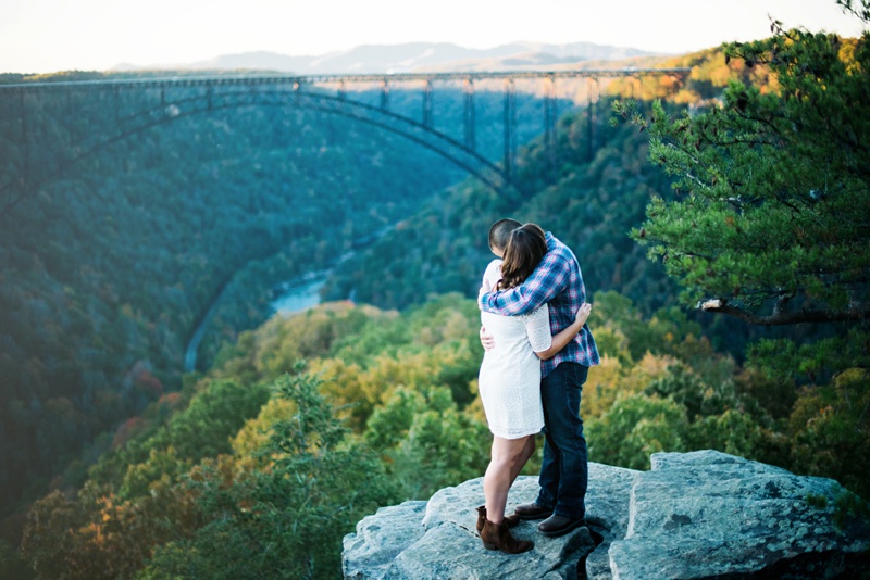 engagement photo in west virginia 