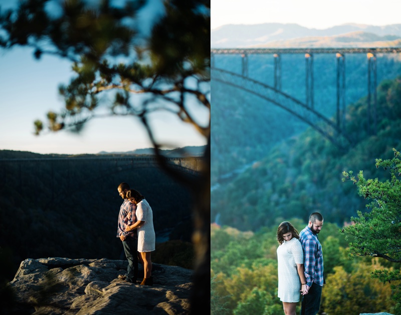 new river gorge engagement session