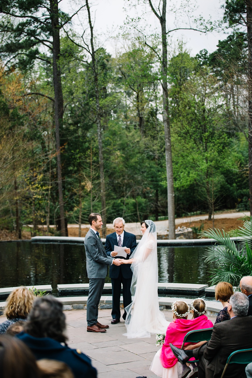 wedding ceremony at duke gardens