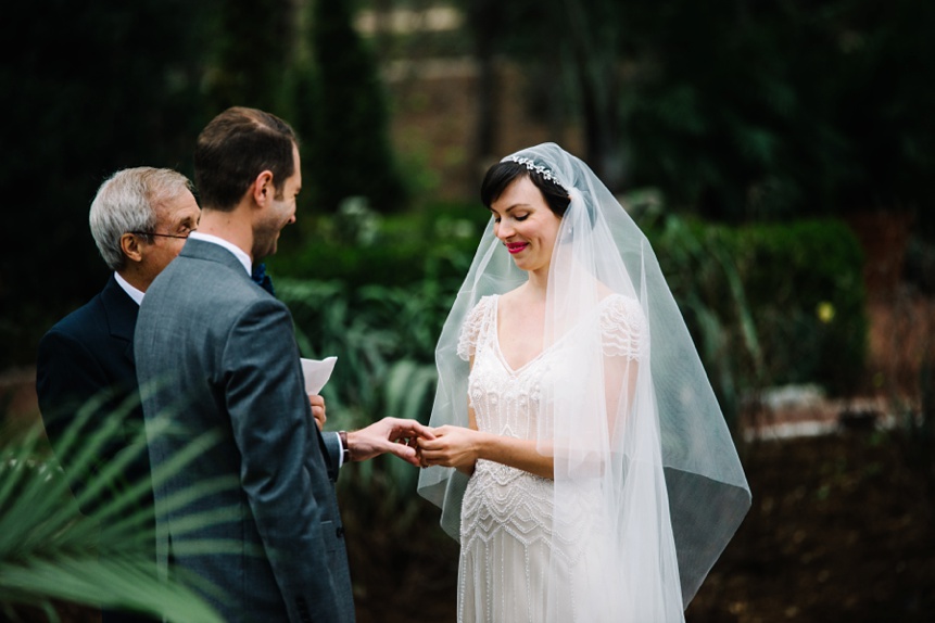 wedding ceremony at duke gardens 