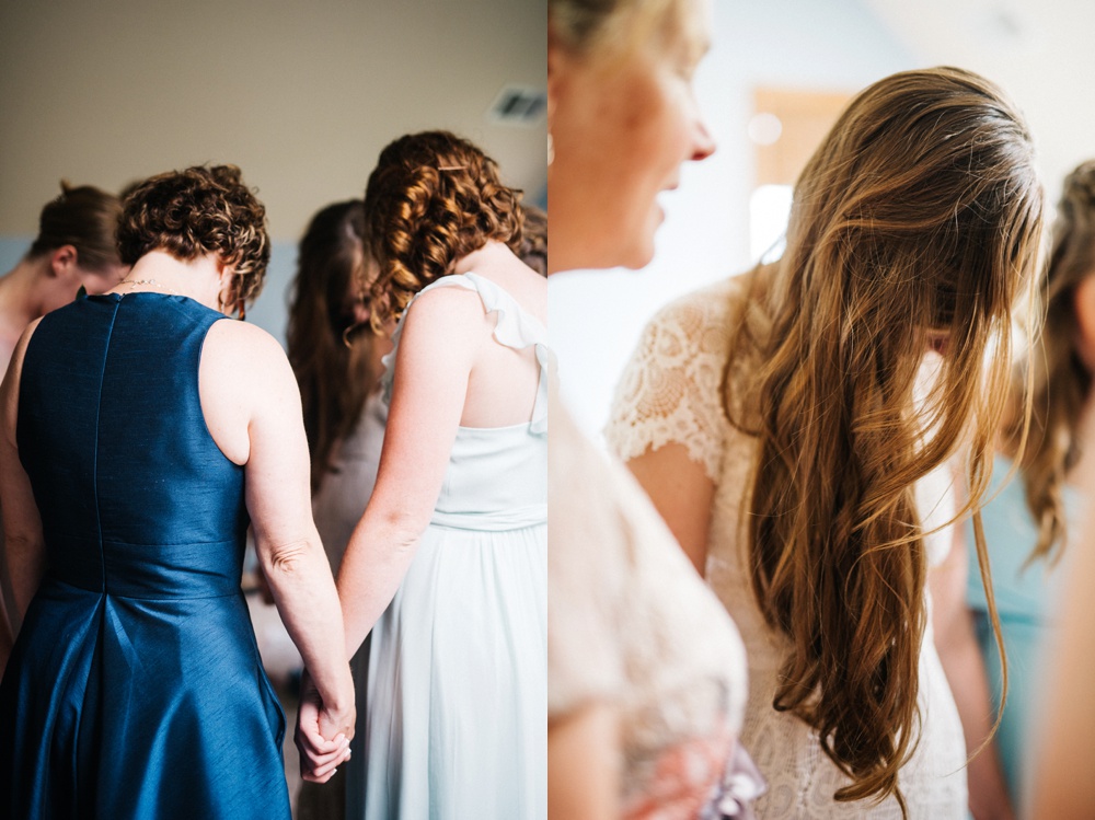 photos of a wedding prayer