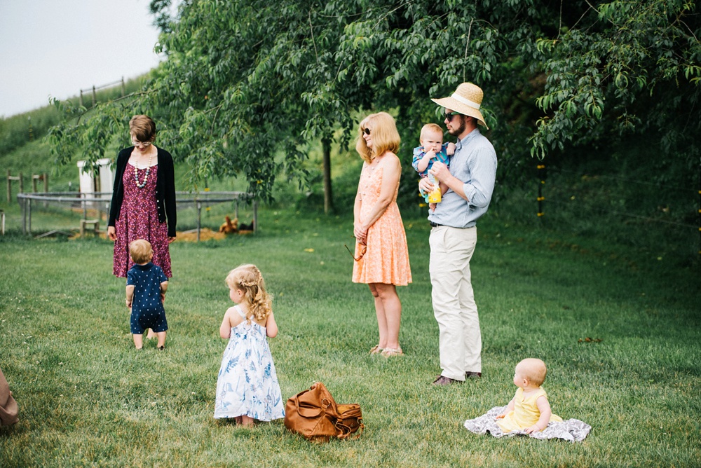 wv backyard wedding ceremony