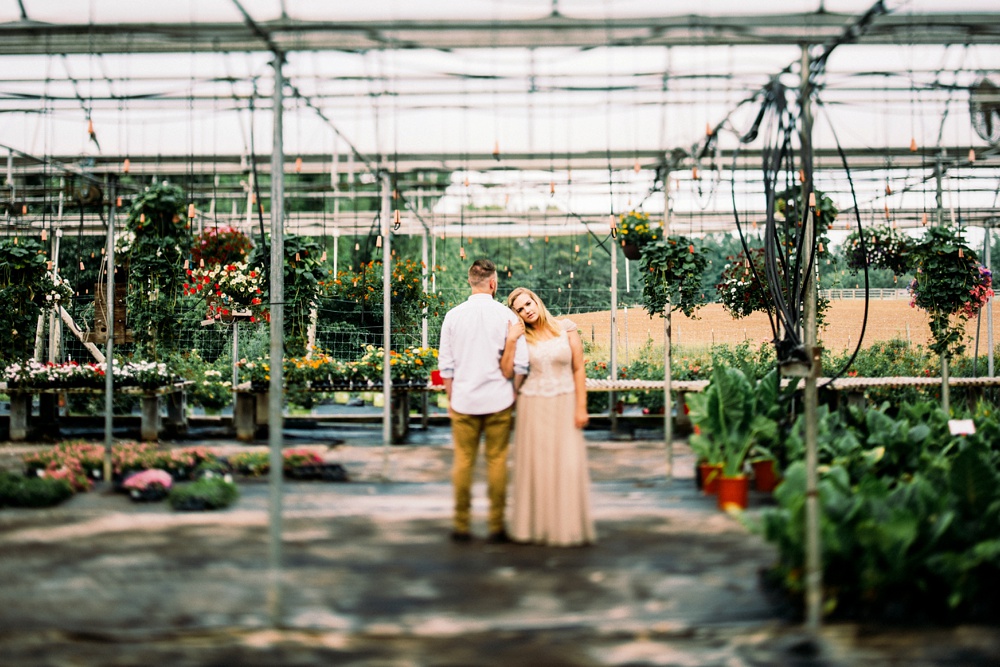 wv greenhouse engagement photo 