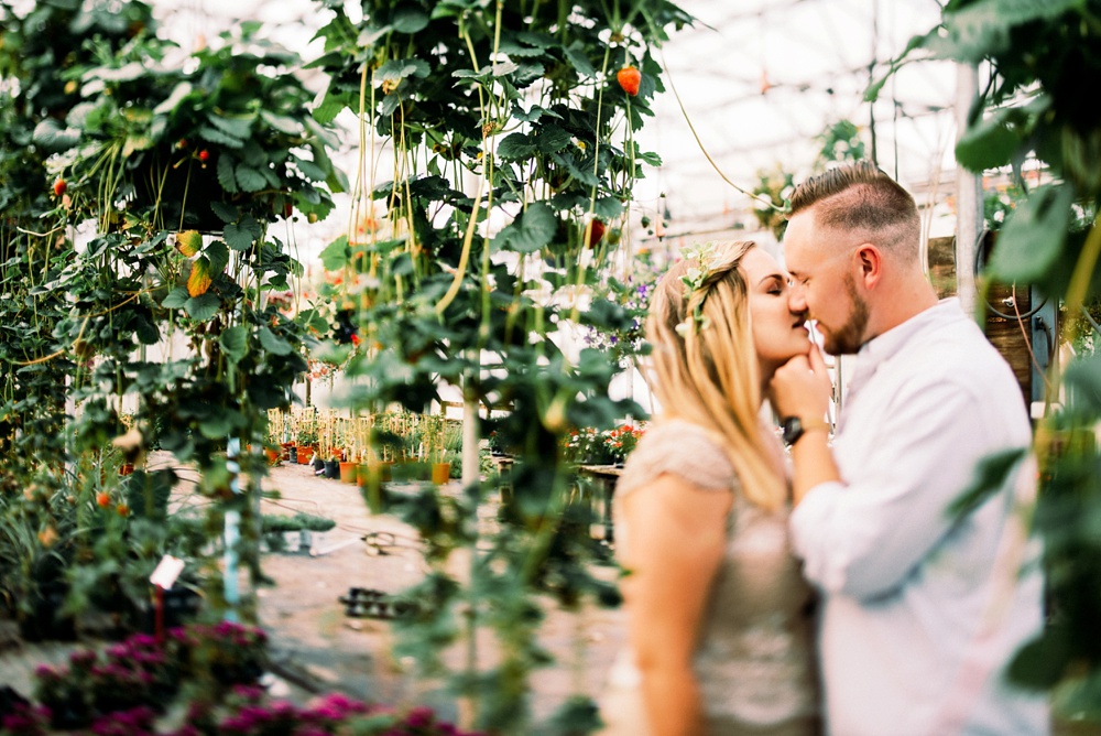 wv greenhouse engagement photo 