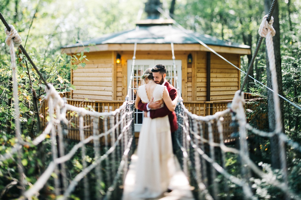 fayetteville wv wedding first look photo 