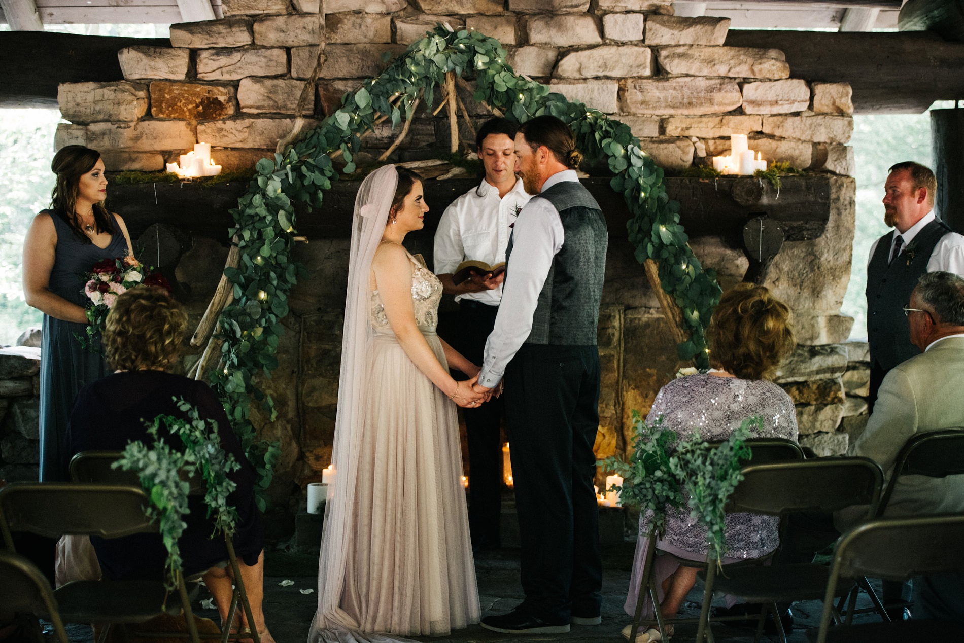 coopers rock wedding portrait