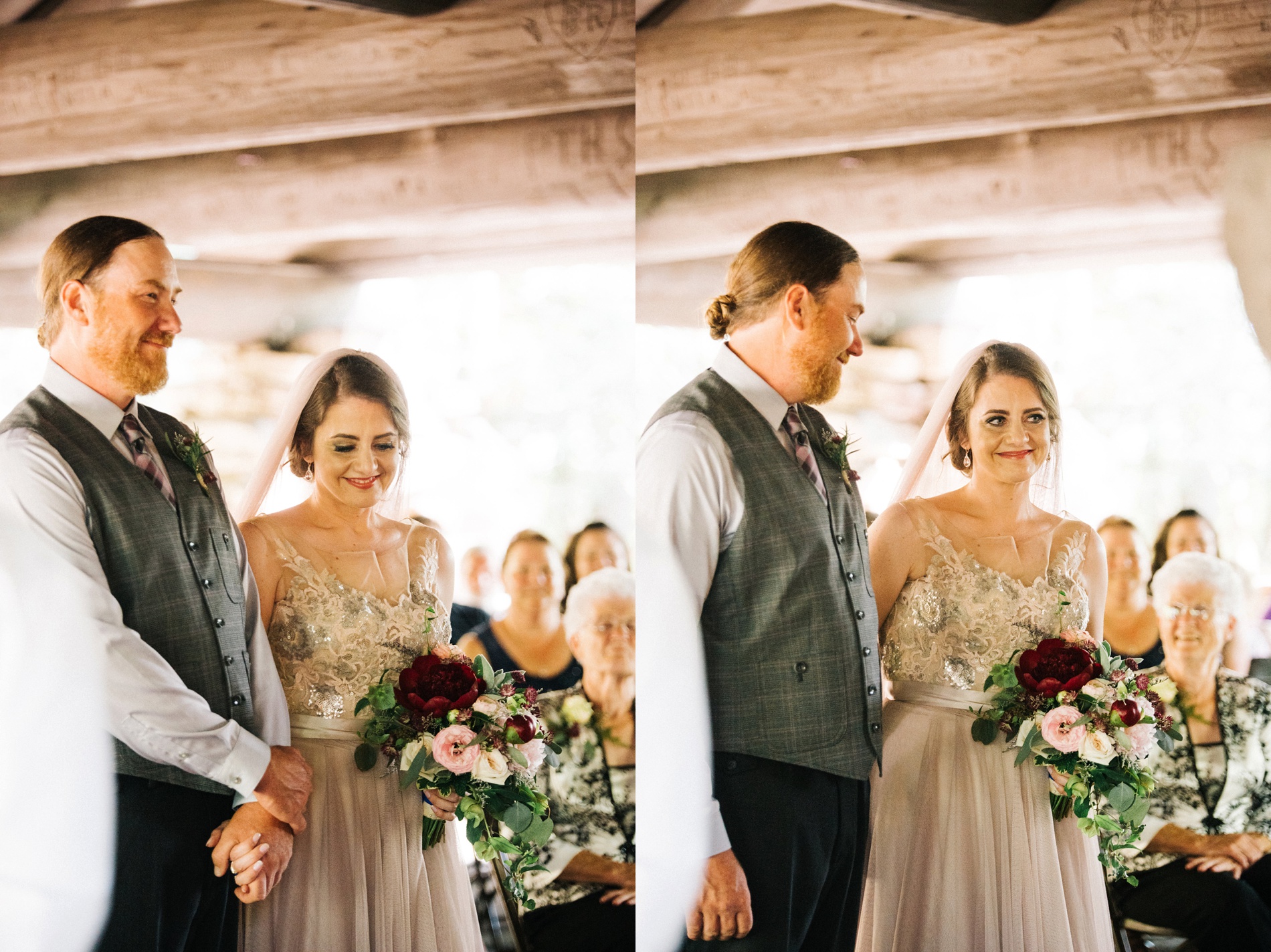 wedding ceremony at coopers rock 