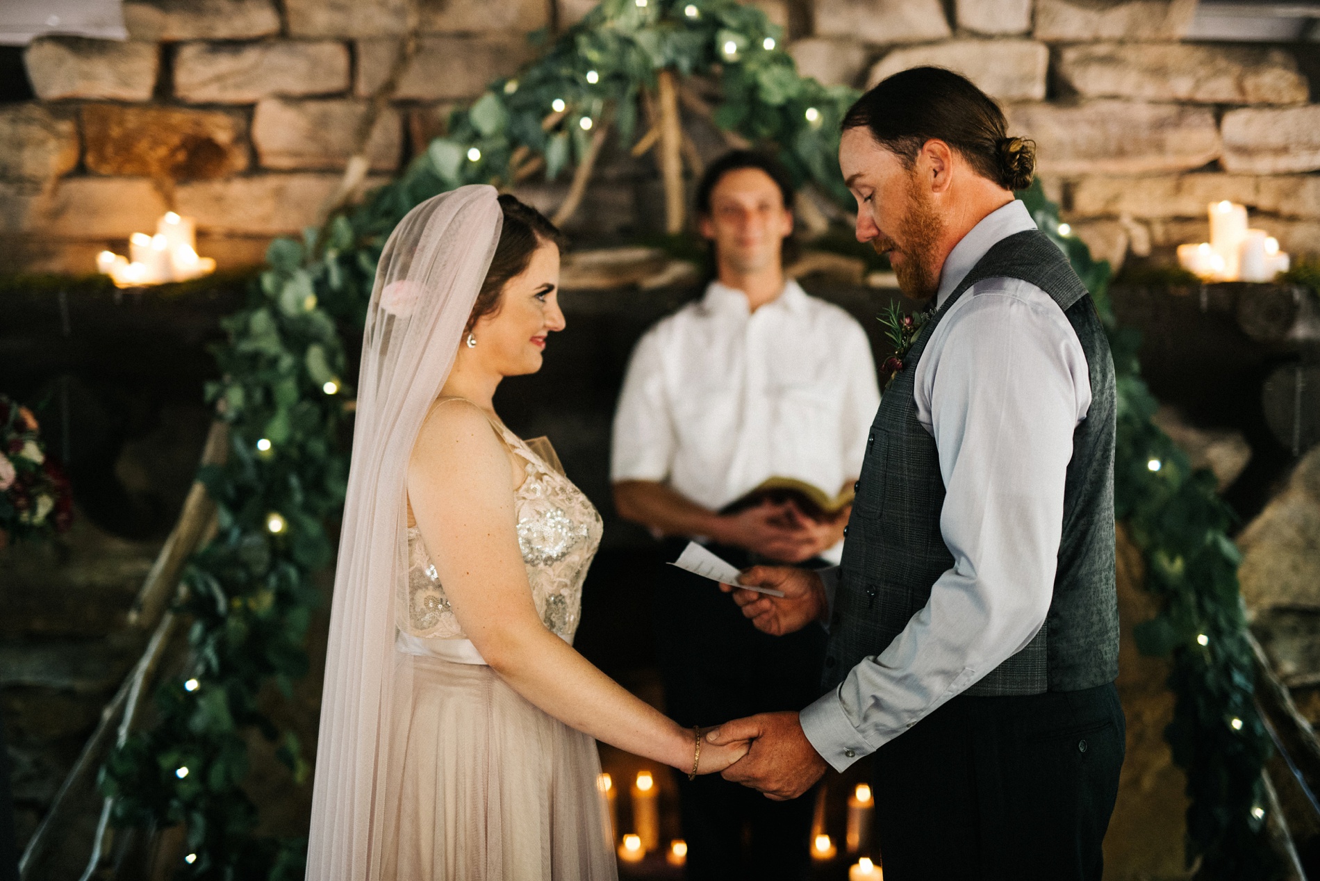 wedding ceremony at coopers rock