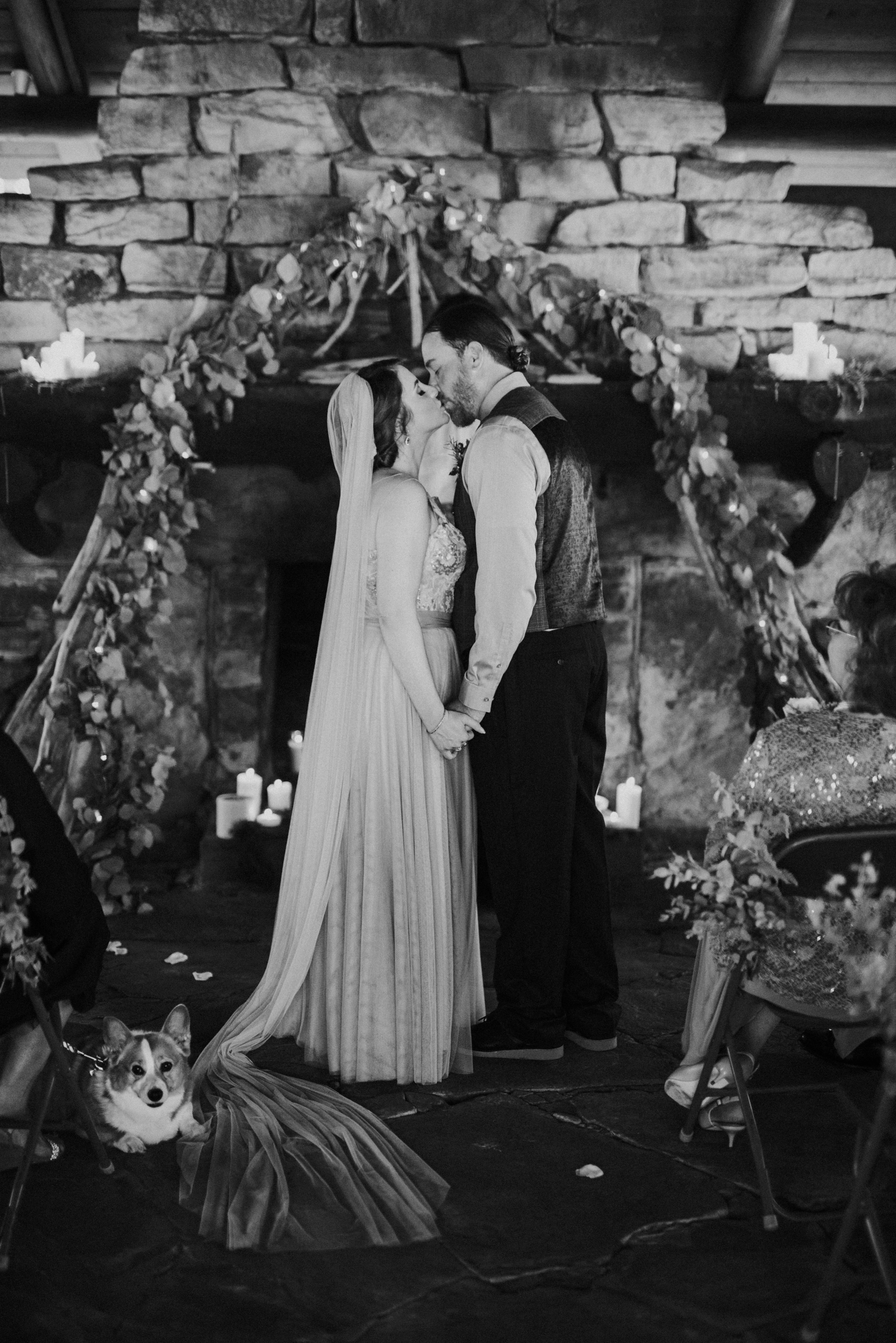 wedding ceremony at coopers rock in morgantown wv