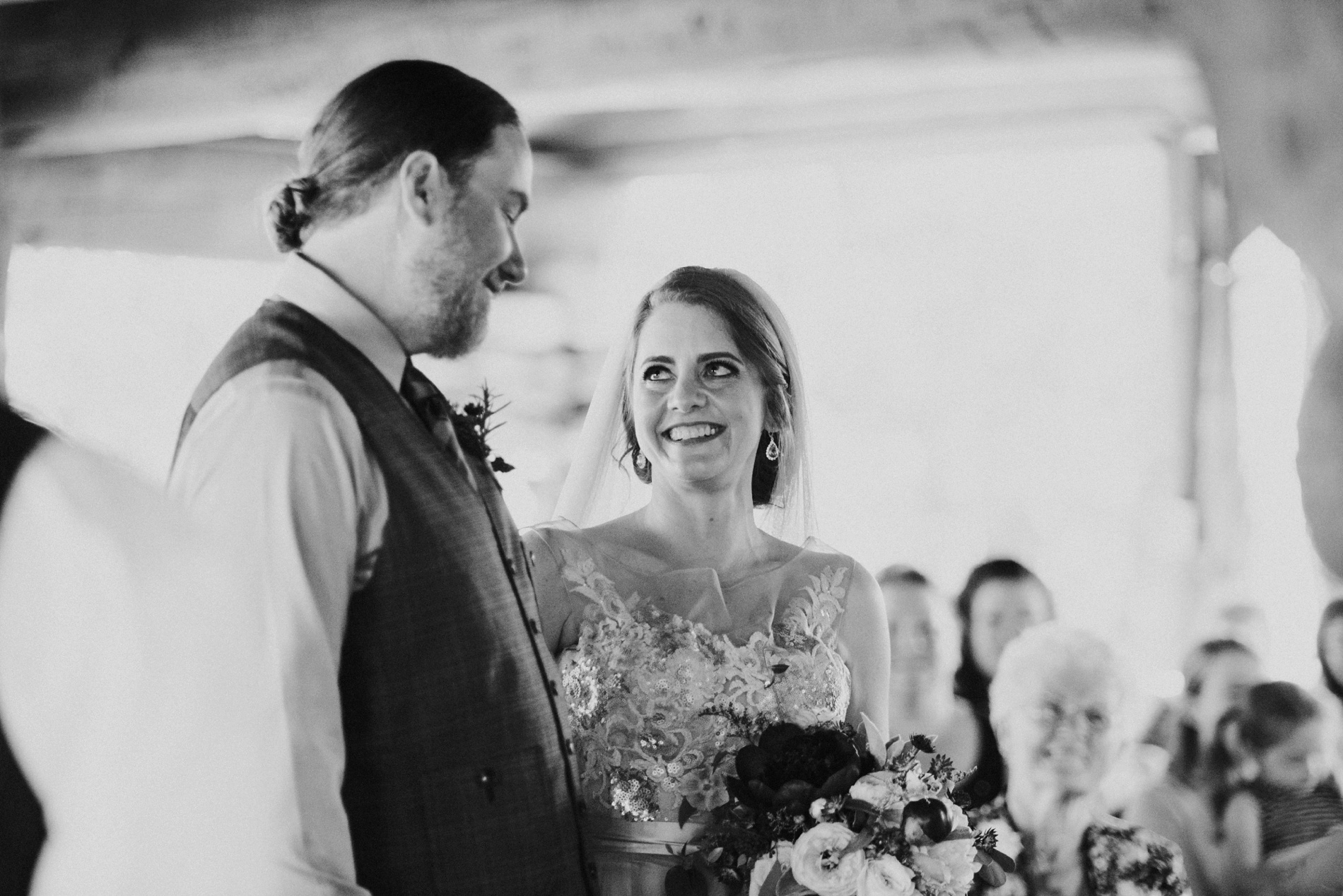 wedding ceremony at coopers rock in morgantown wv