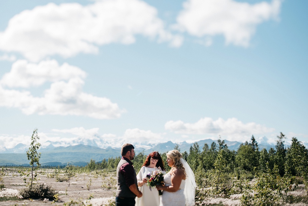 Alaska destination wedding photo 