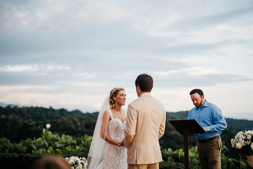 wedding ceremony portrait at hotel la mariposa in costa rica