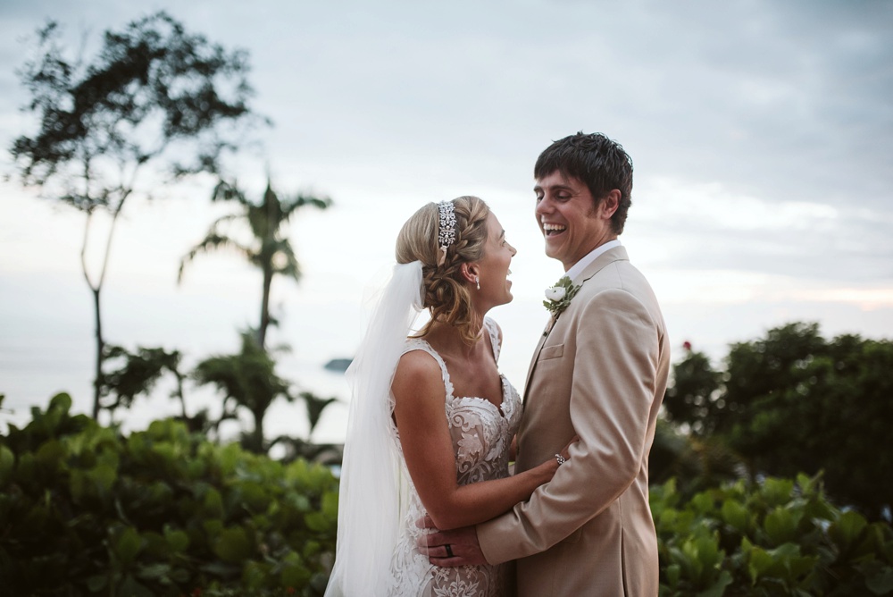 couples wedding photo at hotel la mariposa in costa rica