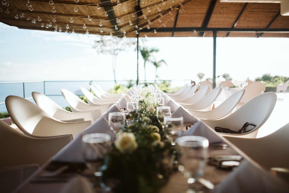 wedding reception space at hotel la mariposa