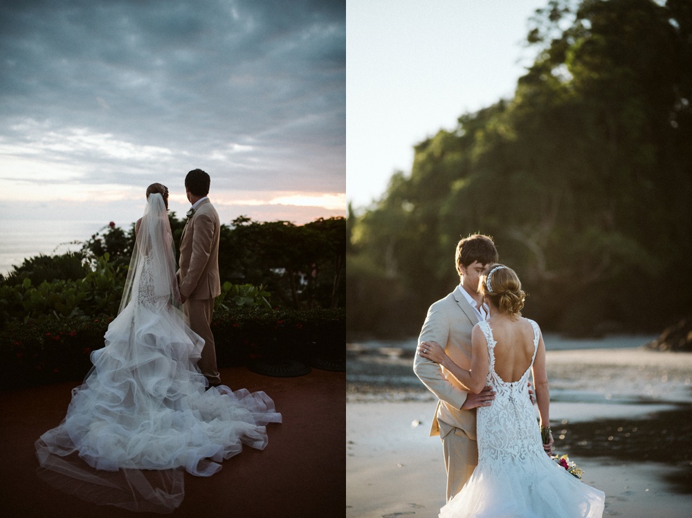 wedding portraits taken in costa rica