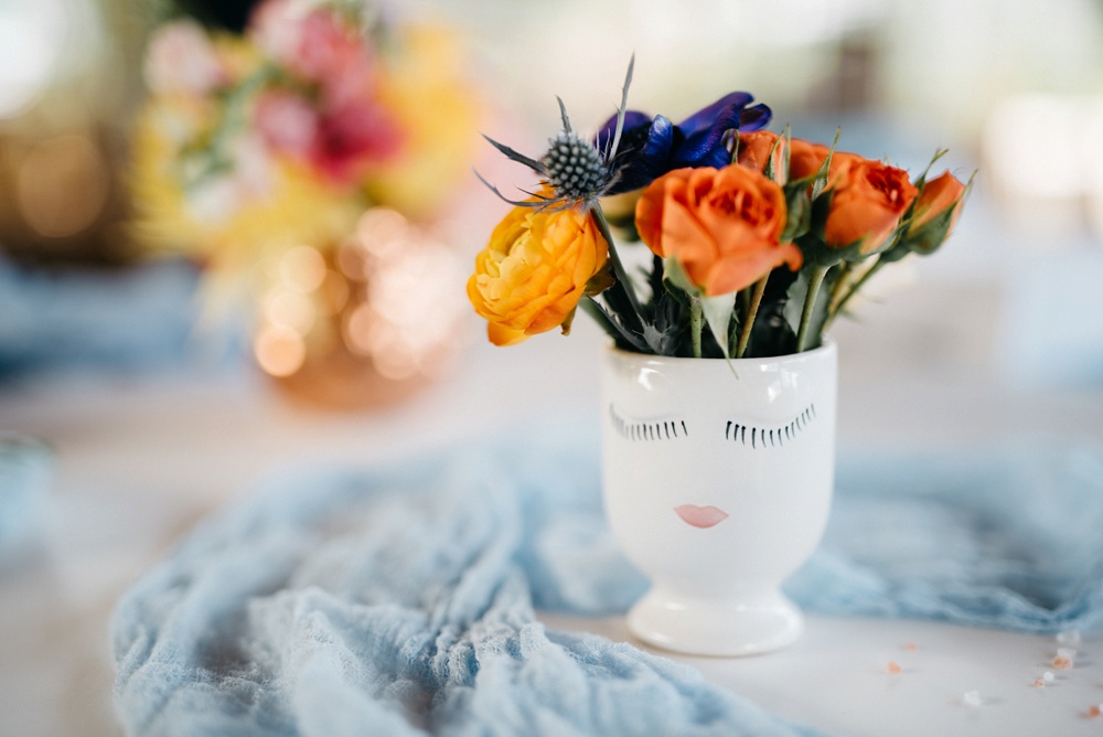 reception detail photo at a wv wedding