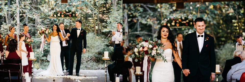 ceremony photo at four fillies lodge 