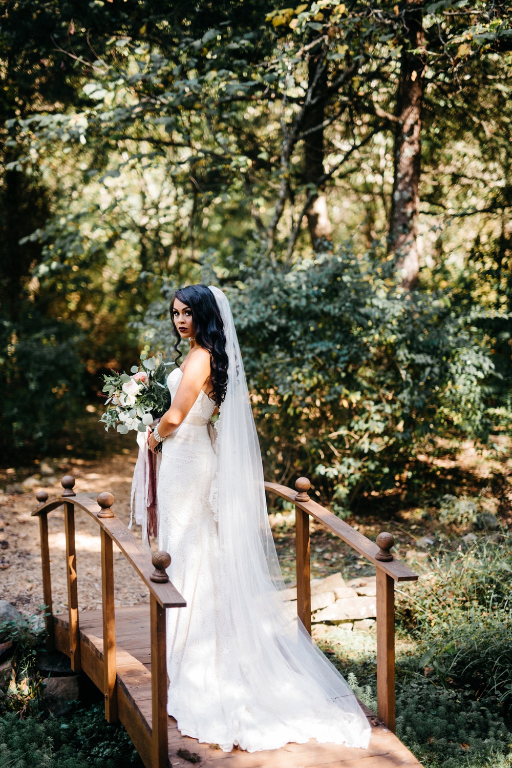 wv bridal portrait at four fillies lodge 