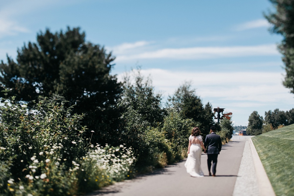 olympic sculpture park wedding in seattle washington