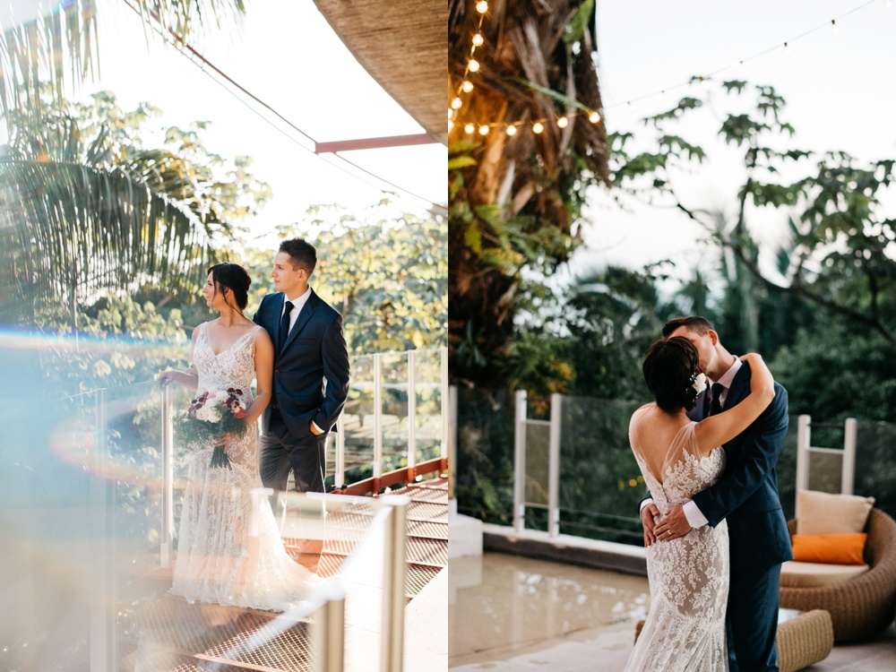 couples wedding portraits at casa fantastic in costa rica