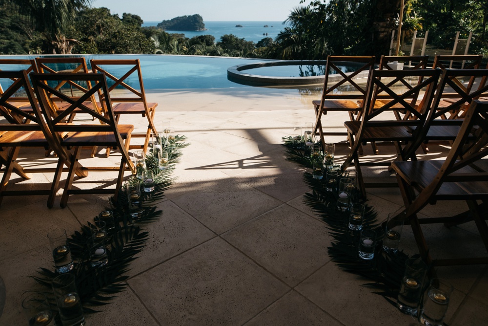 wedding ceremony at casa fantastica costa rica