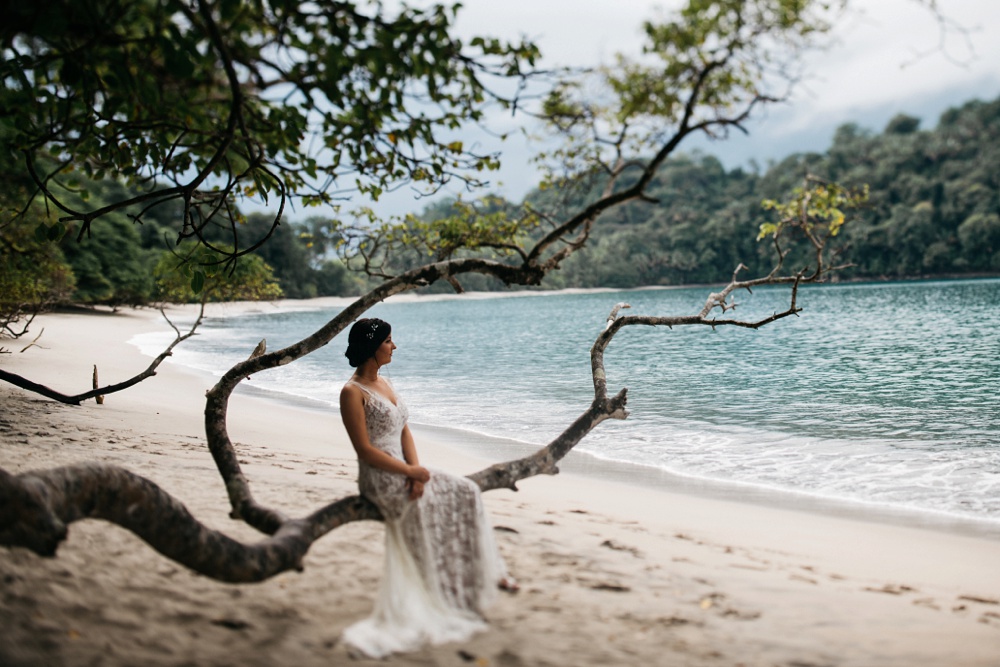 manuel antonio national park wedding portrait