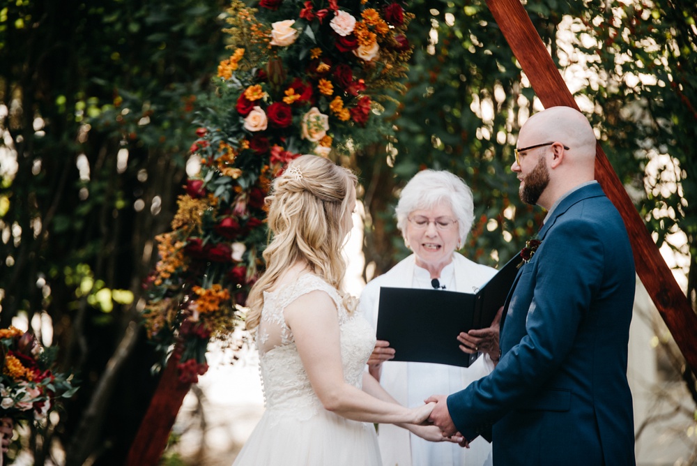 wv wedding ceremony at j.q. dickinson salt-works