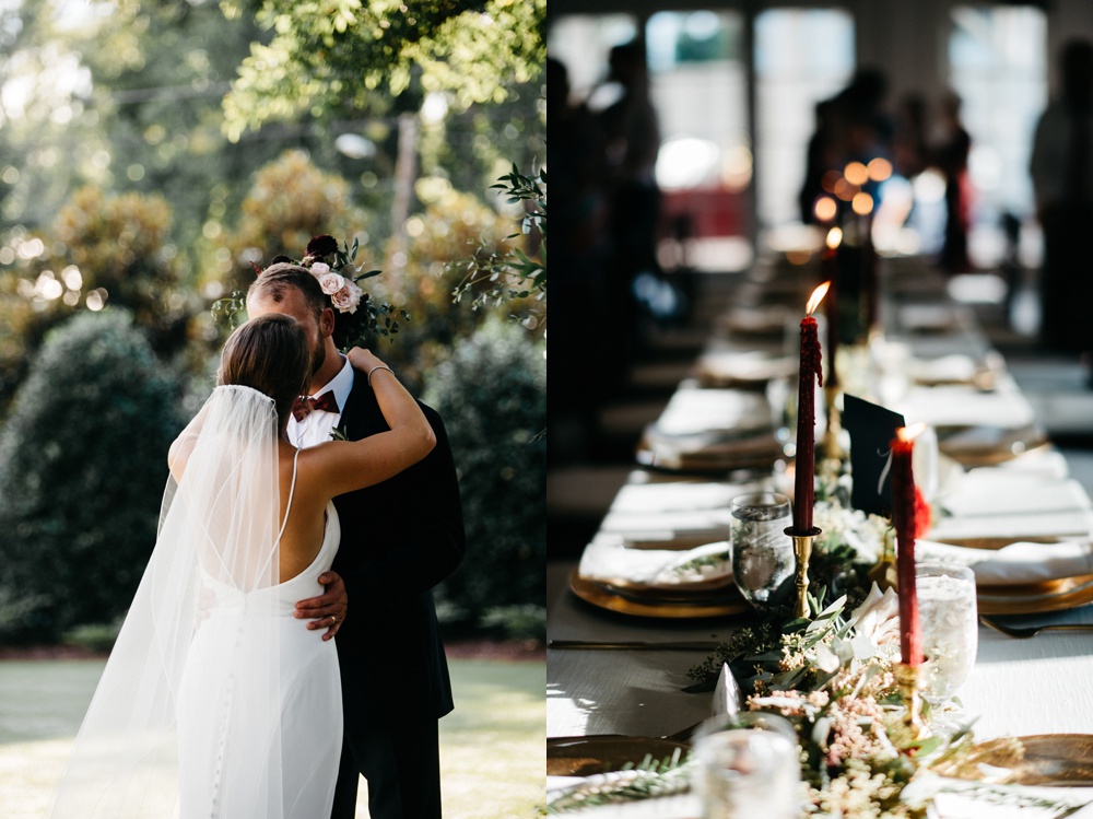 romantic wedding at the merrimon-wynne in raleigh, nc 