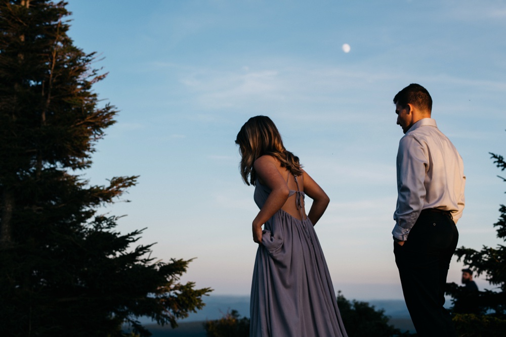 twilight engagement session at dolly sods