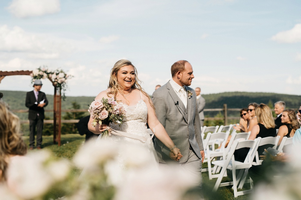 wedding ceremony photo taken at snowshoe mountain resort